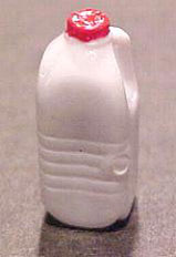 Dollhouse Miniature Half-Gallon Milk Bottle